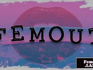 one of the best male bitches servicing a shemale dick momma