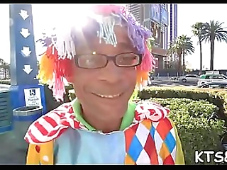 gaping ass of a ladyboy in action