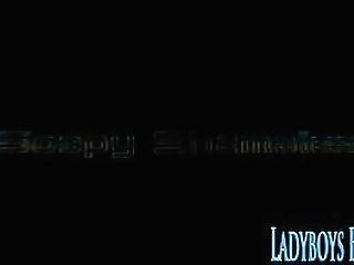 shemale patti soapy cock massage