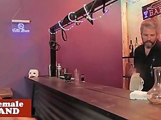 bigtitted tattooed tgirl assfucked in bar