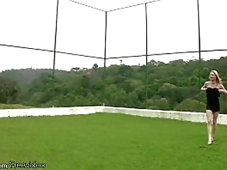 four trannies in string bikini playin volleyball and fucking