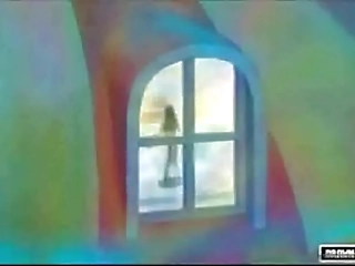 cute asian shemale with petite boobs wanks her tranny cock