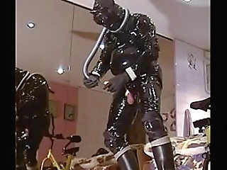 Gagging on Throbbing Meat whilehung Slung Low!!