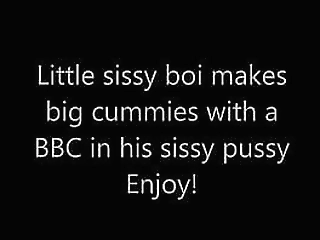 little sissy makes big cummies