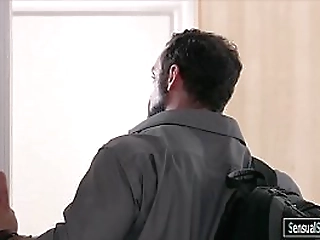 curvy busty shemale venus lux analyzed by her horny partner