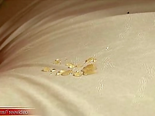 honeyed up shemale teases her ladystick until a loud cumload