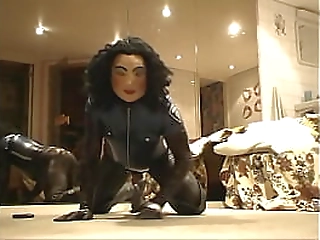 Fucking my brunette butt-hole until I scream like a bitch!